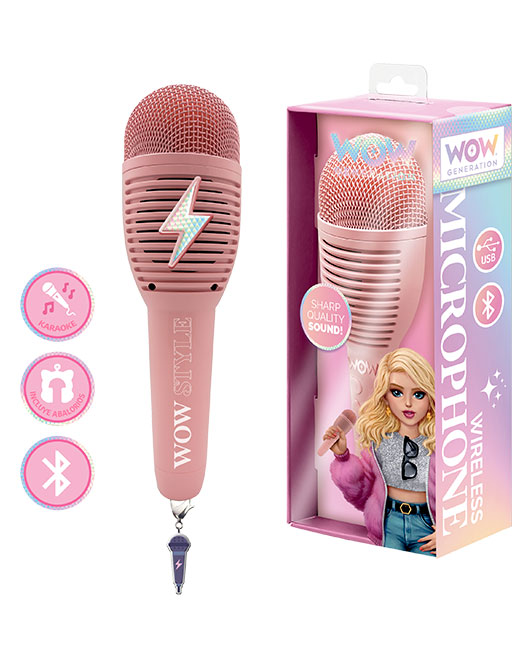 KIDS LICEBSING WOW MICROPHONE