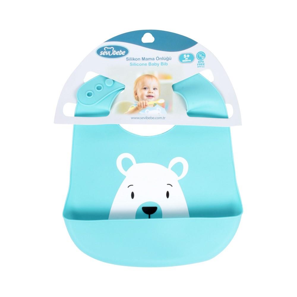 SEVIBEBE  BAVOIR EN SILICONE RAMASSE MIETTE BLEU