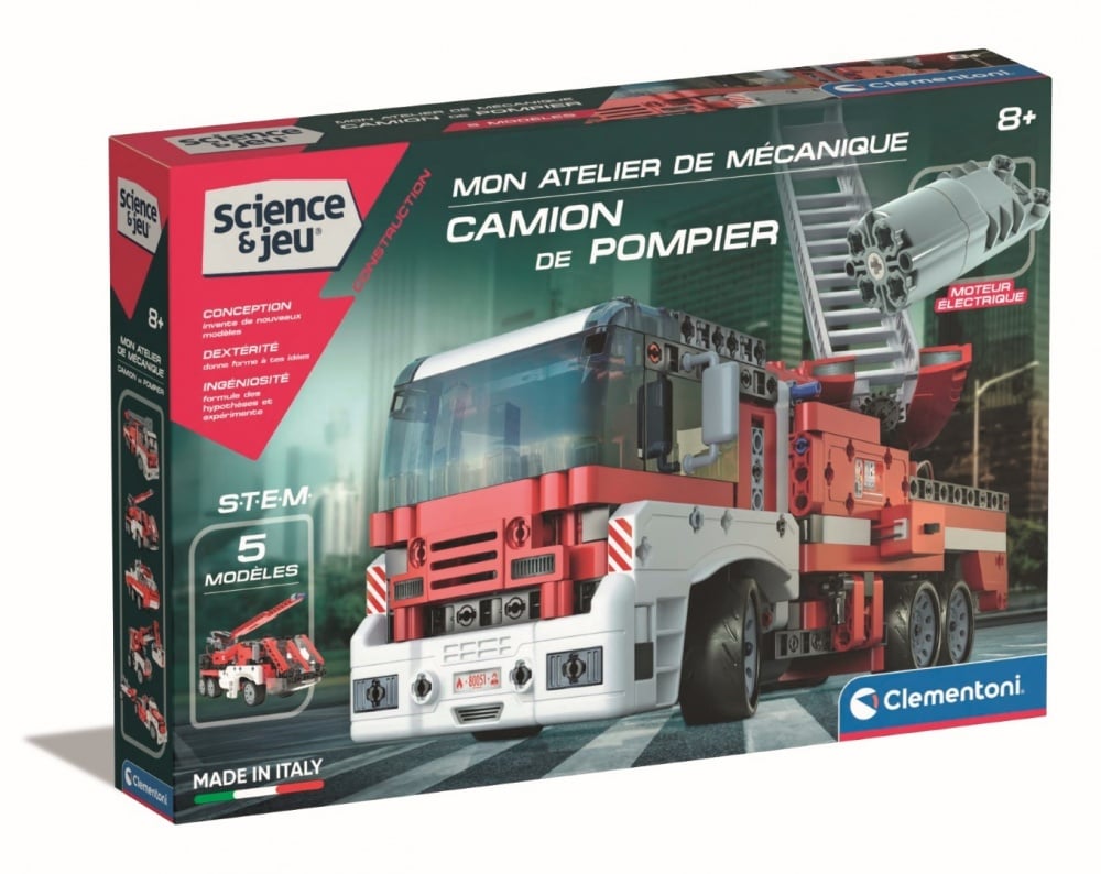 CLEMENTONI MON ATELIER DE MECANIQUE CAMION DE POMPIER