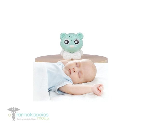 PLAYGRO VIELLEUSE ET PROJECTION GOODNIGHT BEAR BLEU