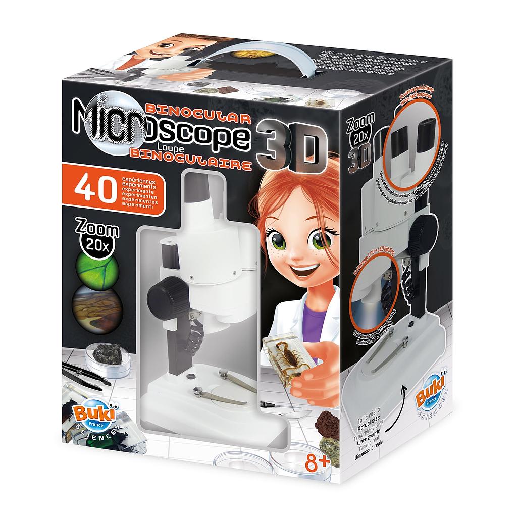 BUKI MICROSCOPE BINOCULAIRE 3D 40 EXPERIENCES