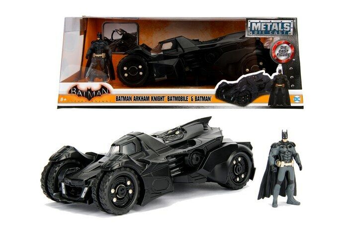 JADA BATMAN ARKHAM BATMOBIL + FIGURINE
