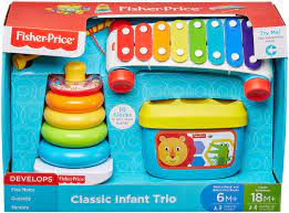 FISHER PRICE COFFRET CADEAU TRIO BASIQUES