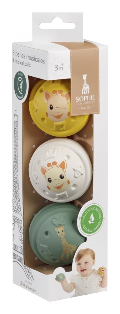 SOPHIE LA GIRAFE 3 BALLES MUSICALES