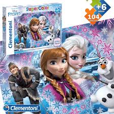 104 GLITTER PUZZLE FROZEN  27248