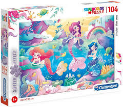 104 GLITTER PUZZLE SIRENES 20149
