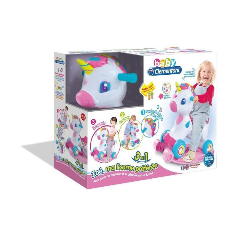 CLEMENTONI ZOE, MA LICORNE PREFEREE 3EN1