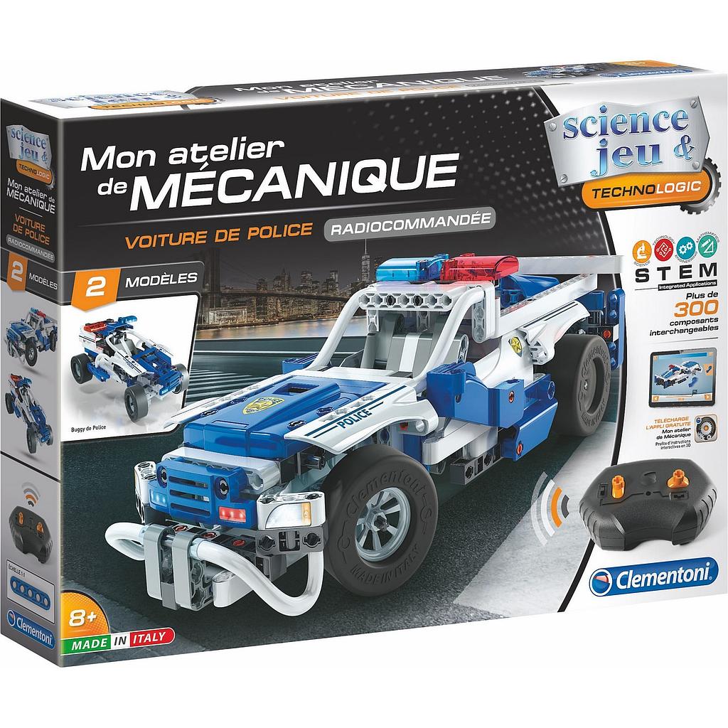 CLEMENTONI MON ATELIER DE MECANIQUE VOITURE DE POLICE RC 
