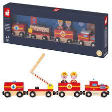 JANOD Train Pompiers Story (bois)