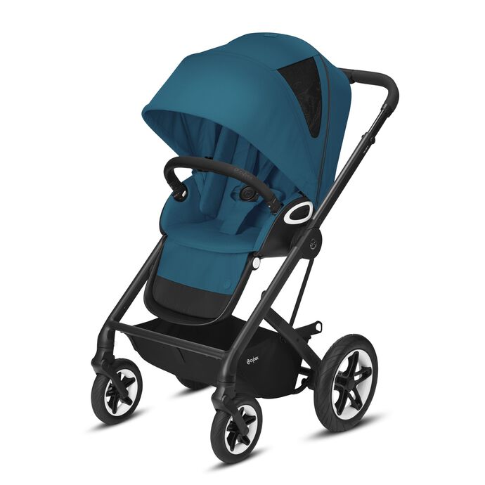 CYBEX GOLD POUSSETTE TALOS S LUX BLACK-RIVER BLUE