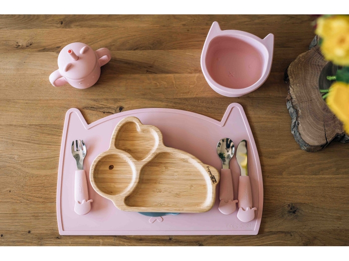 FREEON TAPIS DE TABLE EN SILICONE KITTY ROSE
