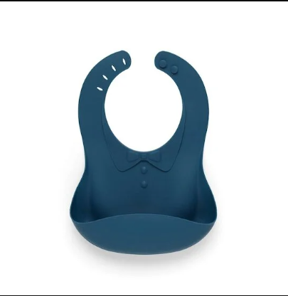 MAIKA BAVOIR EN SILICONE BLEU