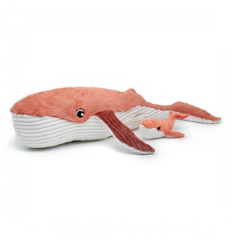 LES DEGLINGOS GRAVILLOU LA BALEINE MAMAN &amp; BEBE TERRACOTTA