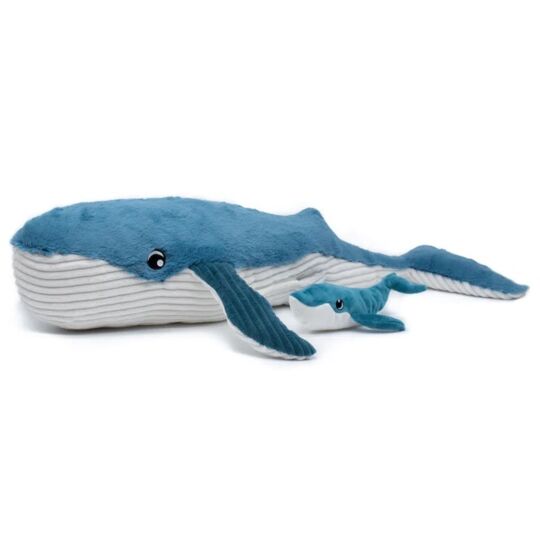 LES DEGLINGOS GRAVILLOU LA BALEINE MAMAN &amp; BEBE BLEUE