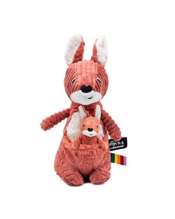 LES DEGLINGOS ALLEZOU LE KANGOUROU MAMAN &amp; BEBE TERRACOTTA (copie)