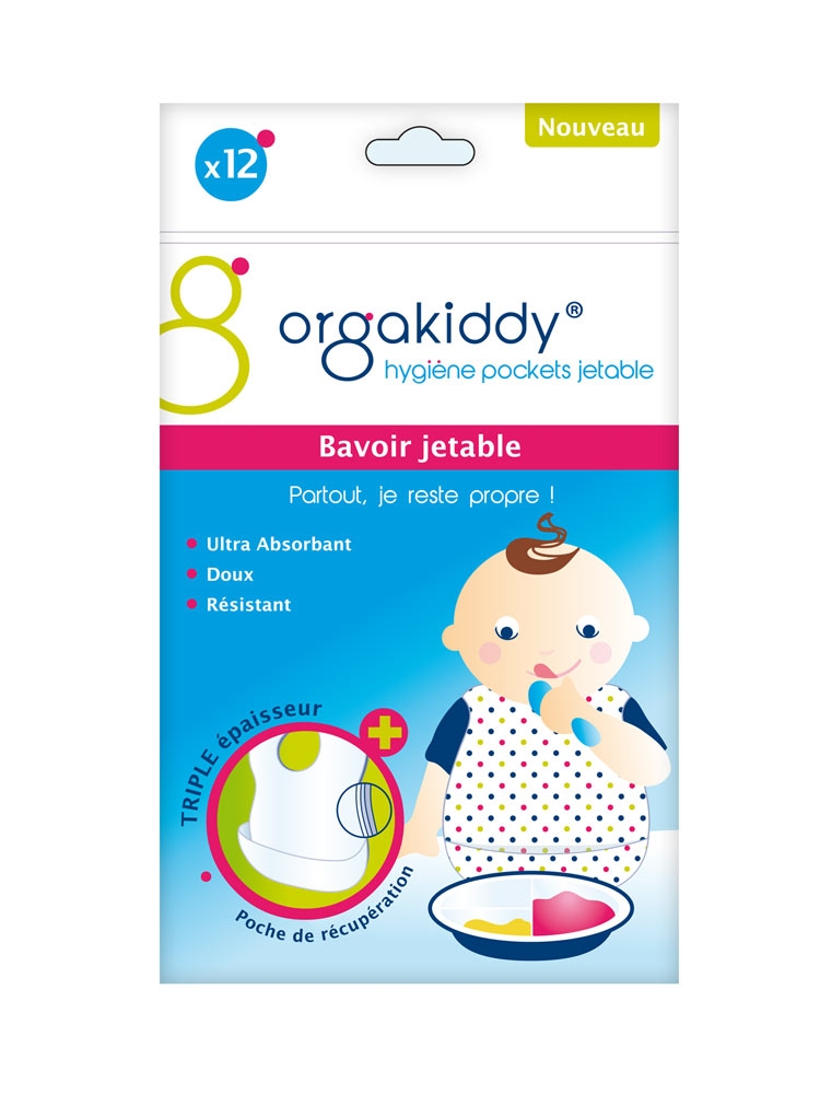 ORGAKIDDY BAVOIR JETABLE 12 PCS