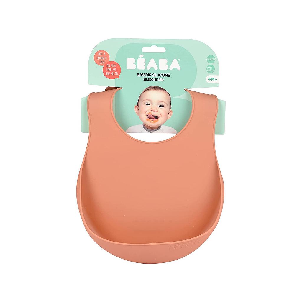 BEABA BAVOIR EN SILICONE 4M+ TERRACOTTA