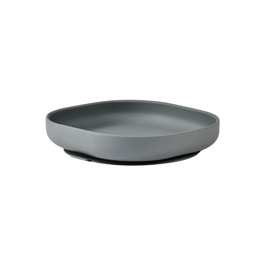 BEABA ASSIETTE SILICONE AVEC VENTOUSE GRIS