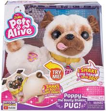 ZURU PETS ALIVE CHIEN PUG POPPY