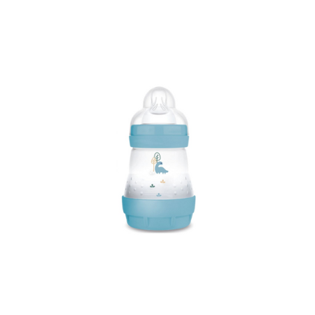 MAM BIBERON EN PLASTIQUE 160ML ANTI-COLIQUE 0M+ BLEU