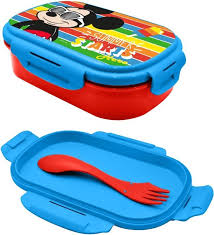 KIDS LICENSING BOITE A GOUTER +FOURCHETTE MICKEY