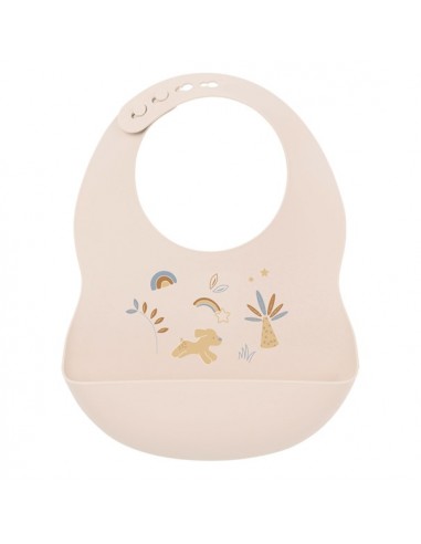 NATTOU BAVOIR IMPRIME EN SILICONE BEIGE