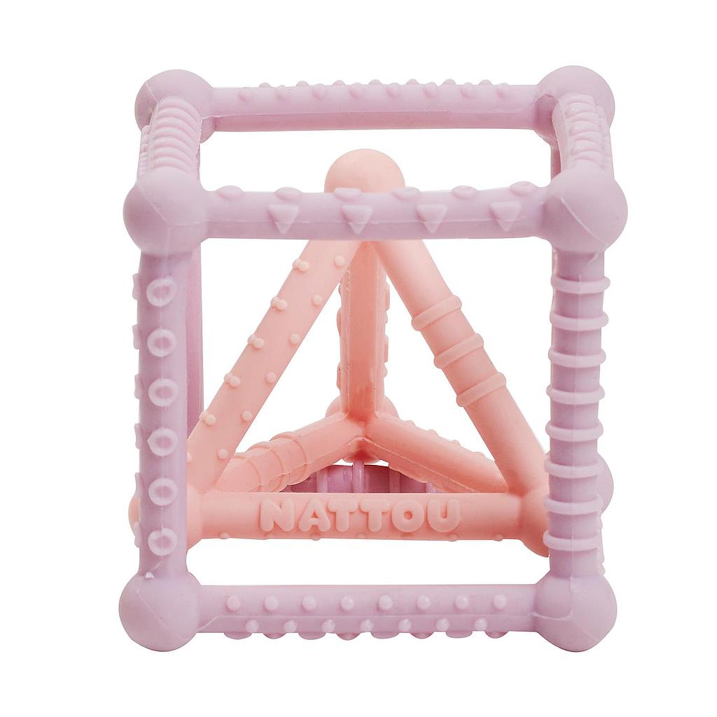 NATTOU CUBE EN SILICONE LILAS/ROSE