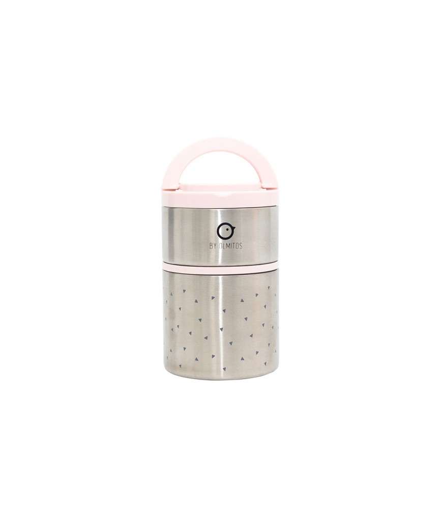 OLMITOS PORTE MANGE ISOTHERME 250+570 ML ROSE