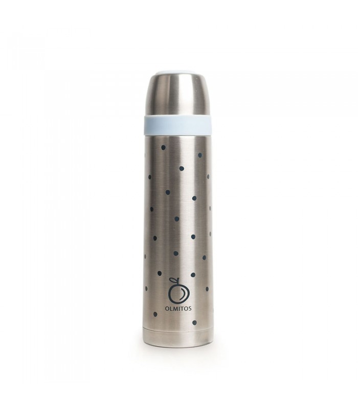 OLMITOS THERMOS EN ACIER INOXYDABLE 500ML POINTS BLEU