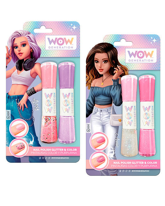 WOW GENERATION VERNIS A ONGLES COULEUR ET PAILLETE