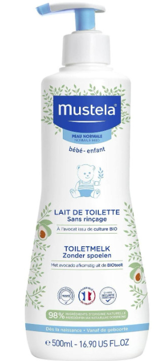 MUSTELA LAIT DE TOILETTE SANS RINCAGE 500 ML