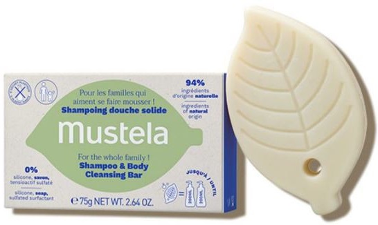 MUSTELA SHAMPOING DOUCHE SOLIDE 75G