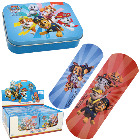 TAKE CARE BOITE DE 24 PANSEMENTS A PAILLETTES PAW PATROL