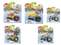 MATTEL HOT WHEELS MONSTER TRUCKS COLOR SHIFTERS PIRAN-AHHHH
