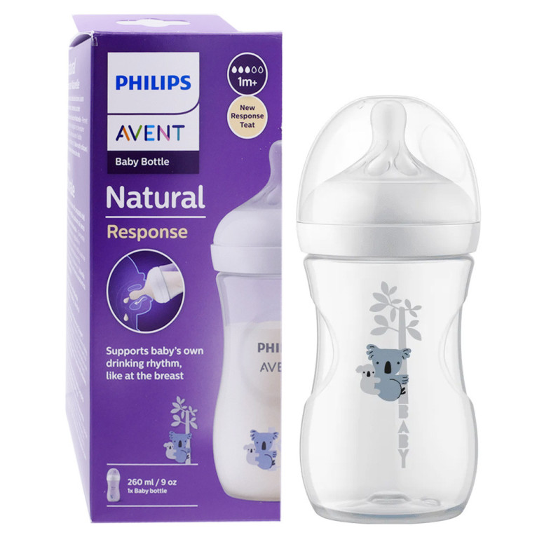 Philips Avent Natural response Biberon 260ml 1m+ koala
