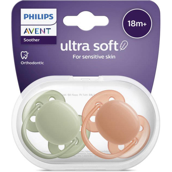 Philips Avent ultra soft Sucette 18M+