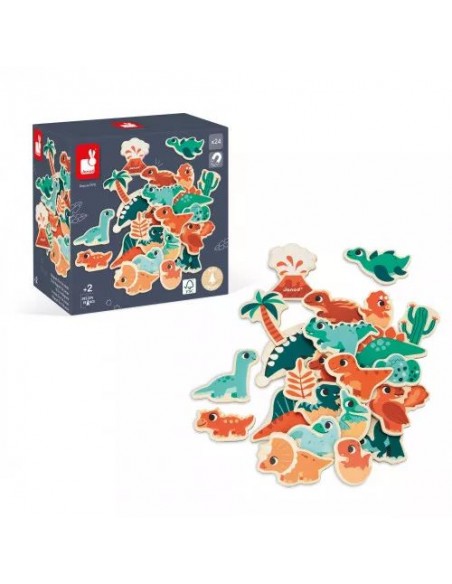 JANOD MAGNETS DINO 24 PCS