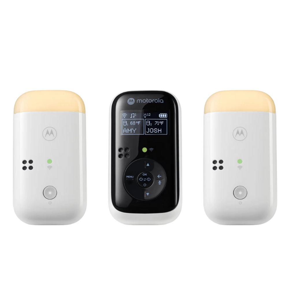 Motorola Écoute bébés portable avec veilleuse, température et conversation bidirectionnelle PIP15-2