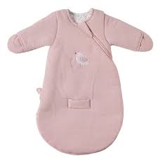 NATTOU Gigoteuse 60 cm rose jacquard avec manches TOG 2,5 (ALICE &amp; POMME)