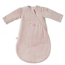 NATTOU Gigoteuse 70 cm rose poudré velours avec manches amovibles TOG 2,5 (ALICE &amp; POMME