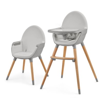 KINDERKRAFT CHAISE HAUTE 2EN1 FINI 2 GREY