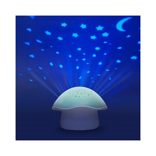 PABOBO Projecteur d'étoiles à piles-Champignon bleu