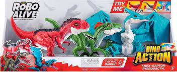 ZURU ROBO ALIVE DINO ACTION PACK 3 DINOS