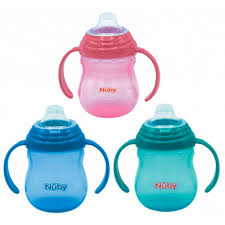 NUBY Gobelet Flip-It anti gouttes avec anses - 270 ml - 12m+