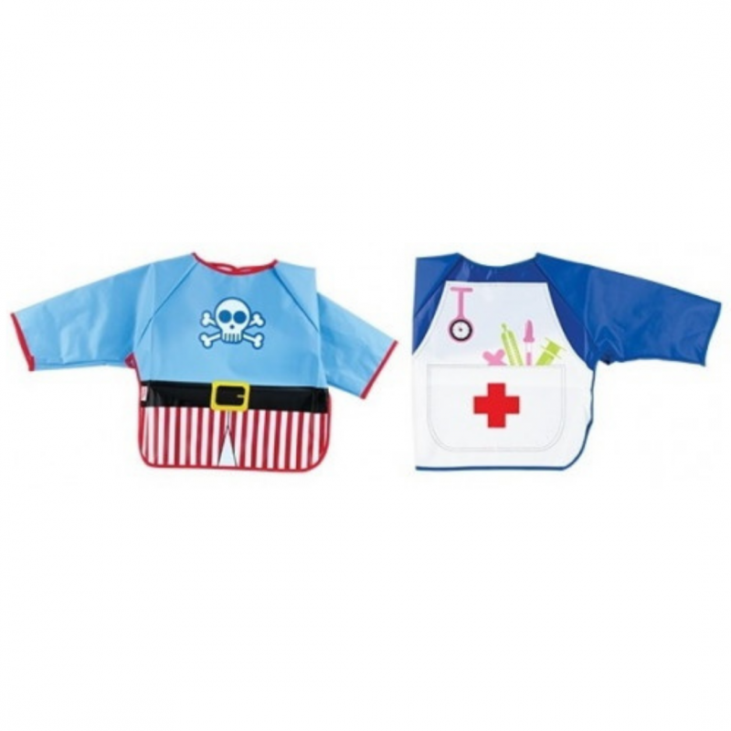 NUBY Bavoir imprimé manches longues - 12m+