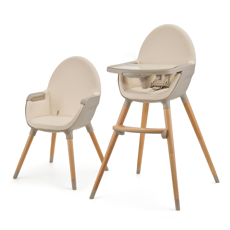 KINDERKRAFT CHAISE HAUTE 2EN1 FINI 2 BEIGE
