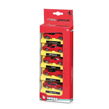 BURAGO PACK 5 VOITURES FERRARI