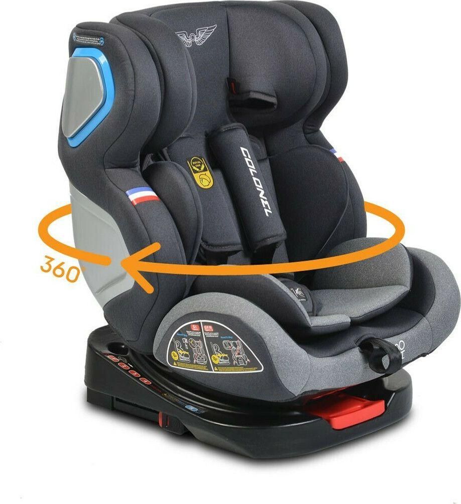 MONI SIEGE AUTO COLONEL ISOFIX 0-36KG 360° NOIR