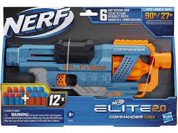HASBRO NERF ELITE 2.0 BLASTER COMMANDER RC-6 + 12 FLECHETTES