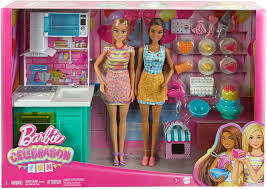 MATTEL BARBIE COFFRET CUISINE ET PATISSERIE 2 POUPEE